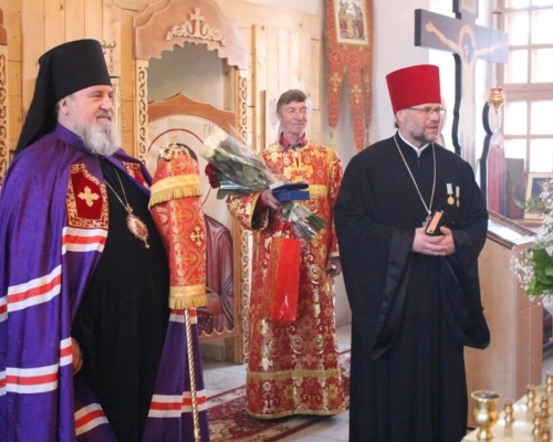 Преосвященнейший Епископ Сергий возглавил Вечерню в Спасо-Преображенском храме г. Вязьмы