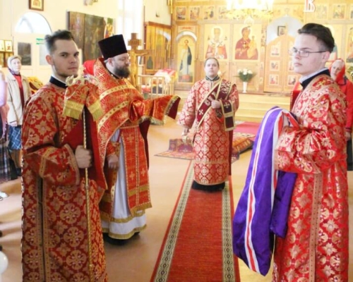 Епископ сергий возглавил Божественную литургию в Благовещенском храме