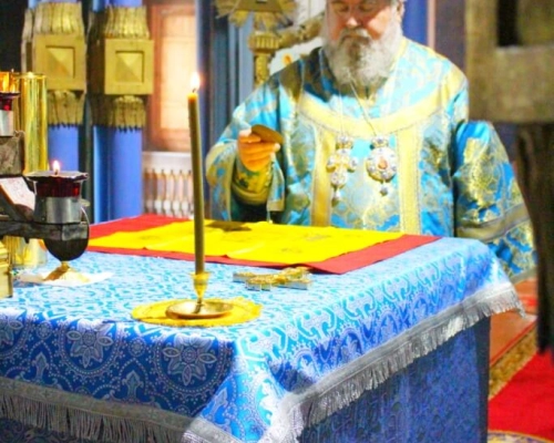 праздничная Божественная литургия в храме Преображения Господня с. Липецы