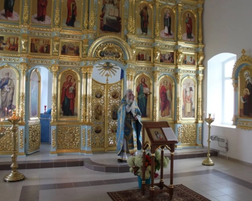 Престольный праздник в храме в честь иконы Божией Матери Смоленская, «Одигитрия» деревни Ильюшкино