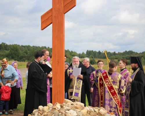 епископ Вяземский и Гагаринский совершил малое освящение храма в честь Покрова Пресвятой Богородицы