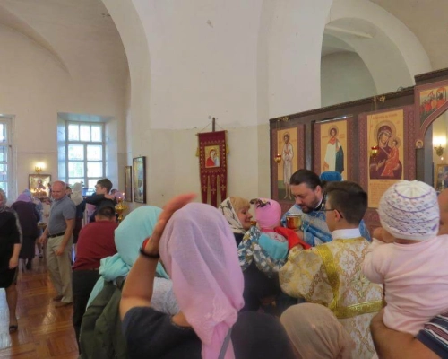Праздник Успения в Тихвинском храме г. Гагарин