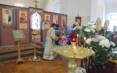 Третий Спас в Тихвинском храме г. Гагарин