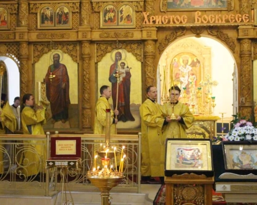 Божественная литургия в Неделю 14-ю по Пятидесятнице, перед Воздвижением