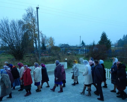Престольный праздник в храме Покрова Пресвятой Богородицы деревни Болшево Новодугинского района