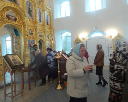 Престольный праздник в храме Покрова Пресвятой Богородицы деревни Болшево Новодугинского района