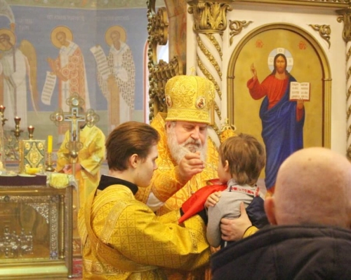 Архипастырское служение в храме Рождества Христова г. Сафоново