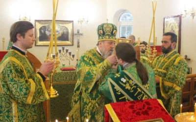 Архипастырское служение в храме прп. Серафима Саровского Чудотворца