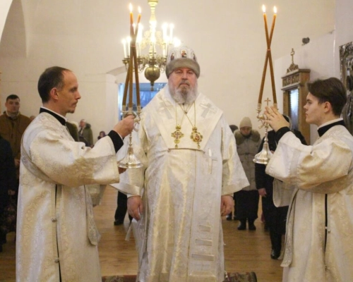 Служение Епископа Сергия в двунадесятый праздник Крещения Господня