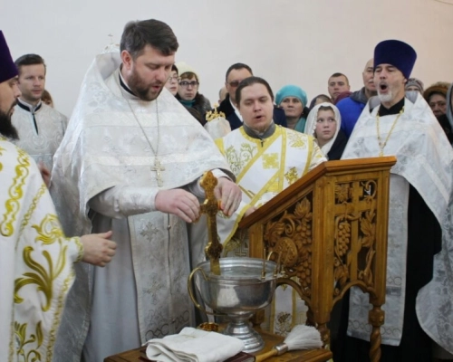 Служение Епископа Сергия в двунадесятый праздник Крещения Господня