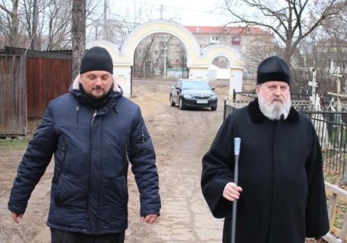 Преосвященнейший Сергий, епископ Вяземский и Гагаринский посетил с Архипастырским визитом Вознесенский храм г. Гагарин