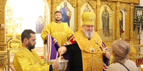 Преосвященнейший Сергий, Епископ Вяземский и Гагаринский совершил молебное пение на новолетие