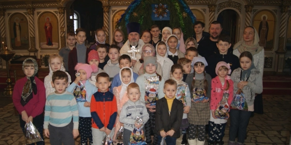 Детская Литургия в храме Рождества Христова г. Сафоново
