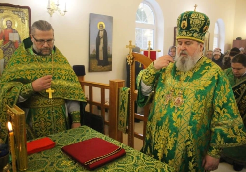 Архипастырское служение в храме Прп.Серафима Саровского Чудотворца д. Чепчугово