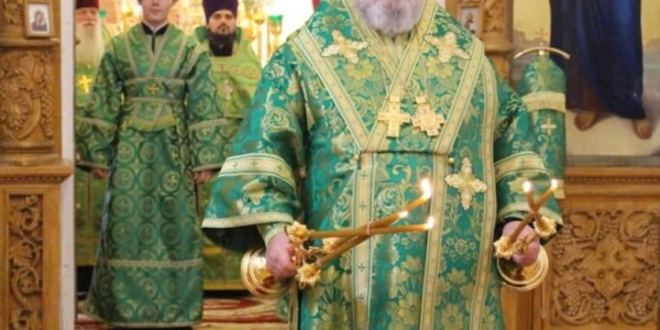 Служение Епископа Вяземского и Гагаринского Сергия накануне дня памяти прпп. Се́ргия и Ге́рмана, Валаамских чудотворцев