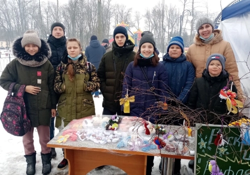 Воспитанники детской воскресной школы 