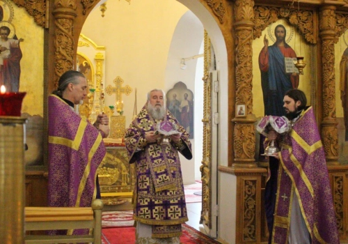 Епископ Вяземский и Гагаринский Сергий возглавил Божественную литургию в Свято-Троицком кафедральном соборе города Вязьма