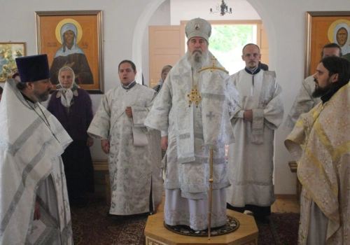 Епископ Вяземский и Гагаринский Сергий совершил Великое освящение храма во имя Архангела Михаила п. Семлёво