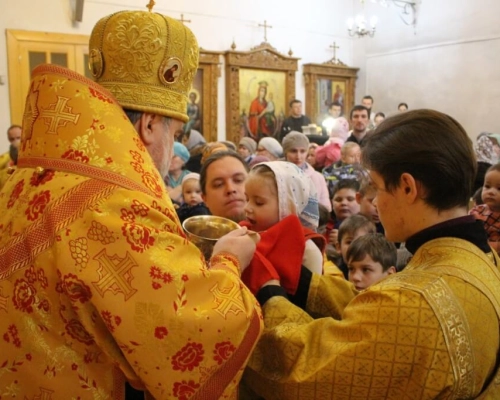 Служение епископа Сергия в Неделю сыропустную