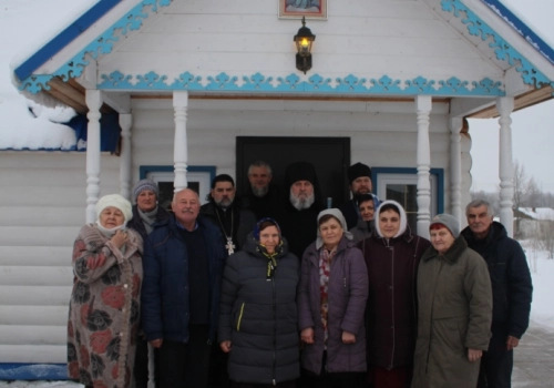 Преосвященнейший Сергий, епископ Вяземский и Гагаринский посетил с архипастырским визитом храм Покрова Божией Матери в Староселье