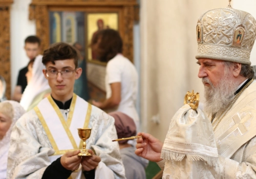 Епископ Вяземский и Гагаринский Сергий совершил Всенощное бдение накануне двунадесятого праздника Преображения Господня