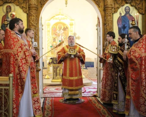 служение Епископа Сергия в Неделю 2-ю по Пасхе