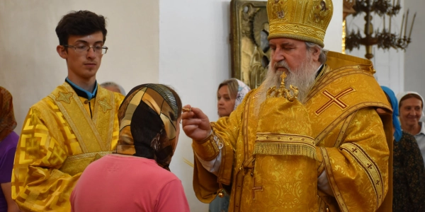 В канун Недели 4-й по Пятидесятнице епископ Сергий совершил Всенощное бдение в Свято-Троицком кафедральном соборе г. Вязьмы