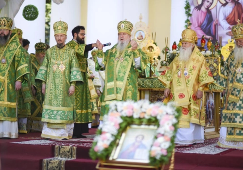 Епископ Сергий принял участие в торжествах по случаю дня памяти преподобной Манефы Гомельской и 200-летия освящения Петропавловского кафедрального собора в г. Гомель