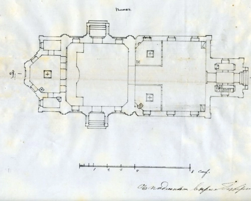 церковь села Дентялово.план.1892 г.