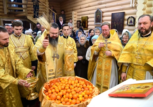 В день памяти святителя Спиридона Тримифунтского возглавил Божественную литургию в храме святителя Спиридона Тримифунтского г. Смоленска