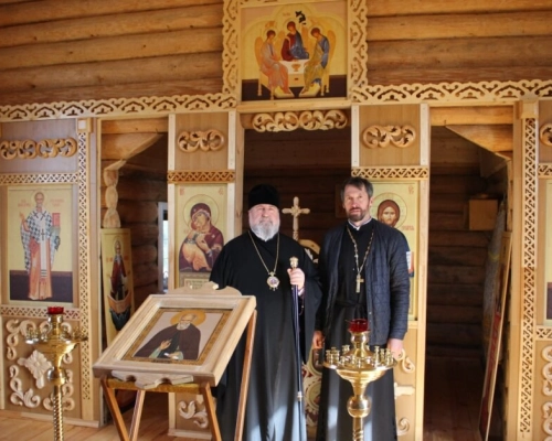 епископ Сергий с Архипастырским визитом посетил приходы в деревнях Желанья, Знаменка, Великополье и 