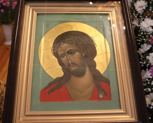 икона с частицей Животворящего Креста Господня