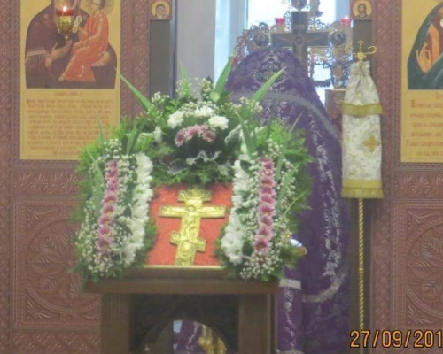 Божественная литургия в Тихвинском храме города Гагарин