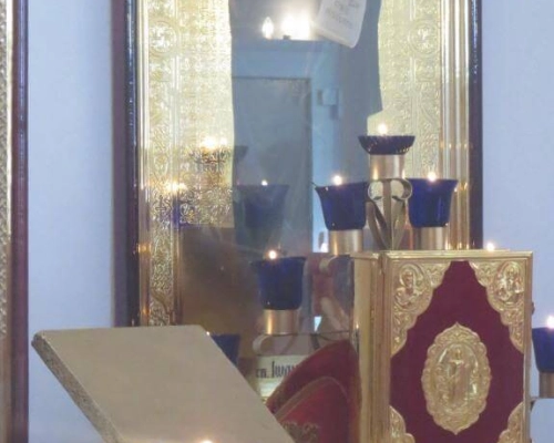 В храме-часовне Иоанна Предтечи г. Гагарин состоялась Пасхальная Божественная литургия