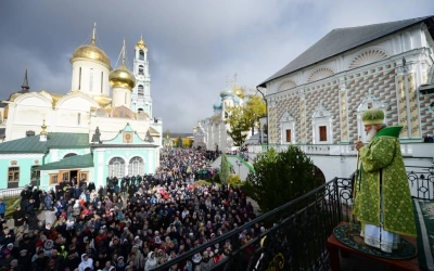 Преосвященный Сергий, епископ Вяземский и Гагаринский принял участие в Божественной литургии, в Свят