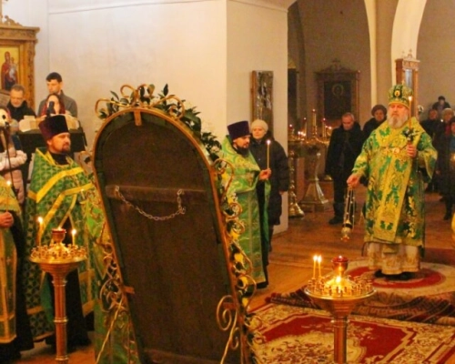 Всенощное бдение накануне дня памяти Святого преподобного Аркадия Вяземского