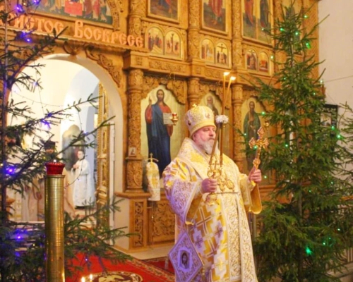 Рождественская Божественная литургия в Свято-Троицком кафедральном соборе г. Вязьма
