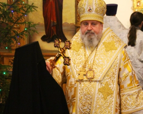Епископ Сергий возглавил Великую вечерню в Свято-Троицком кафедральном соборе г. Вязьма