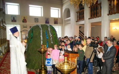 Детская Литургия в храме Рождества Христова