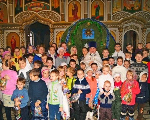 Детская Литургия в храме Рождества Христова