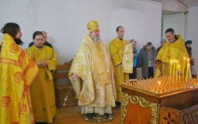 Епископ Сергий возглавил Божественную литургию в день памяти Блаженной Ксении Петербургской