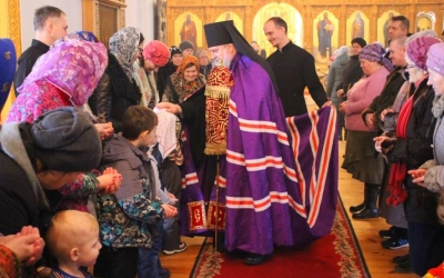 Божественная Литургия архиерейским чином в день памяти Собора Новомучеников и Исповедников Церкви Ру