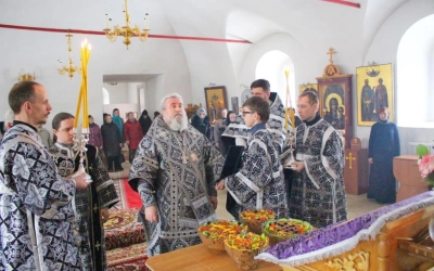 Божественная Литургия Преждеосвященных Даров в Иоанно-Предтеченском монастыре