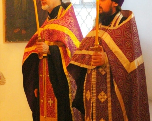 Епископ Сергий возглавил Всенощное бдение накануне 3-й Недели Великого поста, Крестопоклонной