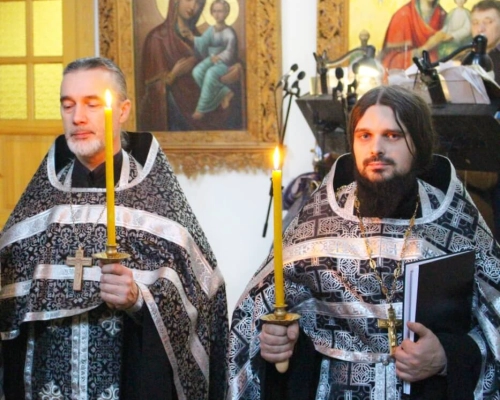 Епископ Сергий возглавил второе служение Пассии в Свято-Троицком кафедральном соборе г. Вязьмы