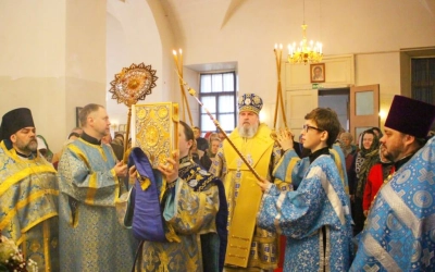 Престольный праздник на Архиерейском подворье Благовещенского собора