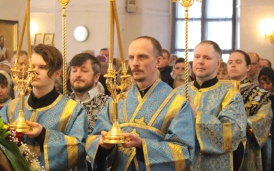 Престольный праздник на Архиерейском подворье Благовещенского собора