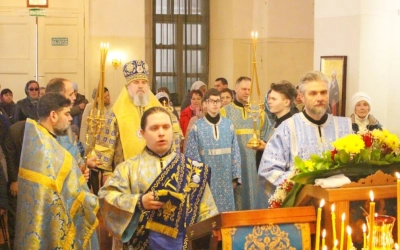 Престольный праздник на Архиерейском подворье Благовещенского собора